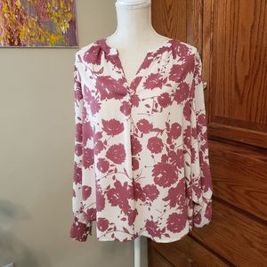 Simply Vera Wang dressy blouse L